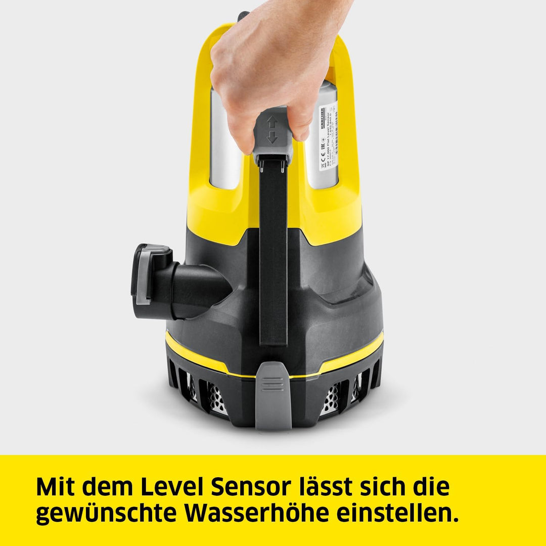 Kärcher SP 17.000 Flat Level Sensor flachsaugende Tauchpumpe, Fördermenge: 17.000 l/h, Eintauchtiefe