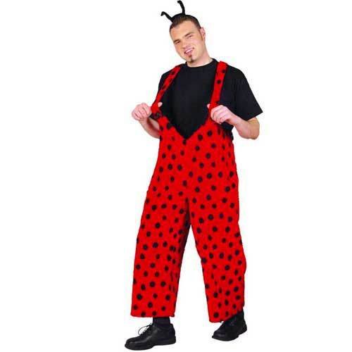 Herren-Kostüm Marienkäfer, Trägerhose, Gr. XXL
