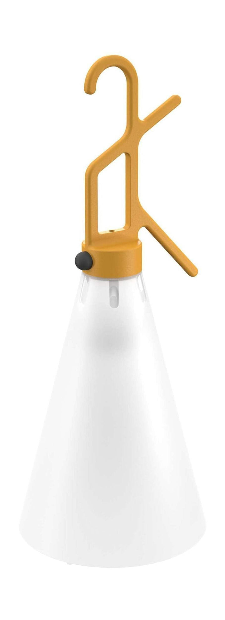 Flos Mayday Outdoor Allzweckleuchte aus Polypropylen in der Farbe Mustard-Yellow mit Haken-Griff, Ma