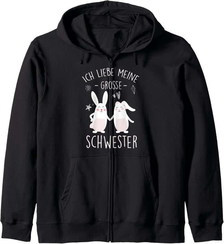 Liebe Meine Grosse Schwester Hase Geschwister Schwesterchen Kapuzenjacke