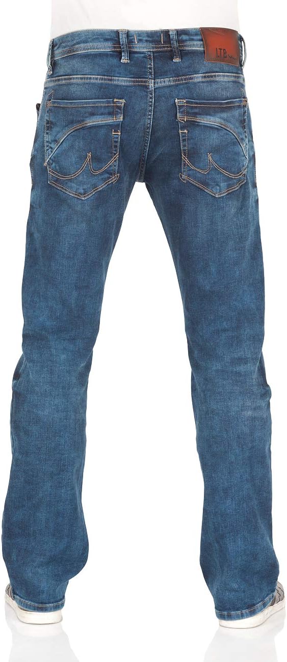 LTB Roden Herren Bootcut Fit Jeans W28 - W48 Low-Waist Stretch Jeanshose Blau 28W / 30L Blue Lapis W