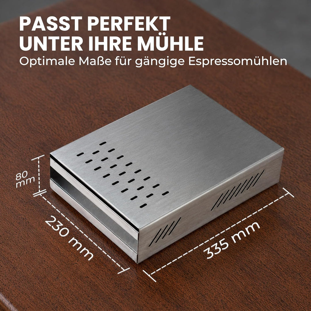 scarlet espresso | Sudschublade »Professionale« für Kaffeesatz, Abklopfbehälter für Siebträger, gumm