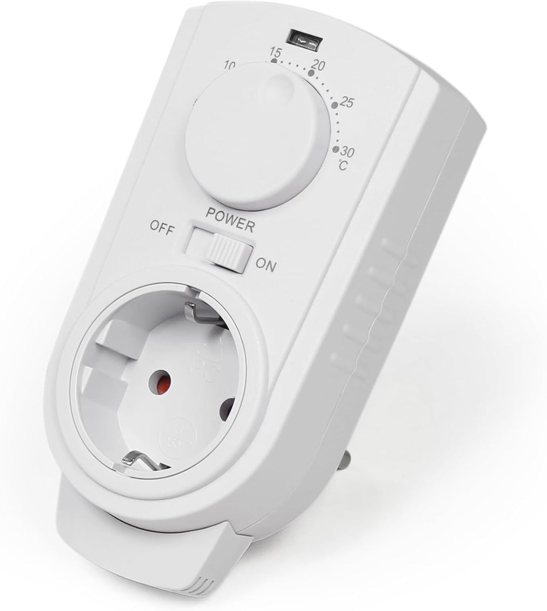 MC POWER - Steckdosen-Thermostat Klimaregelung | TCU-330 | 5-30°C, max. 3.500W, 230V/16A | einfache