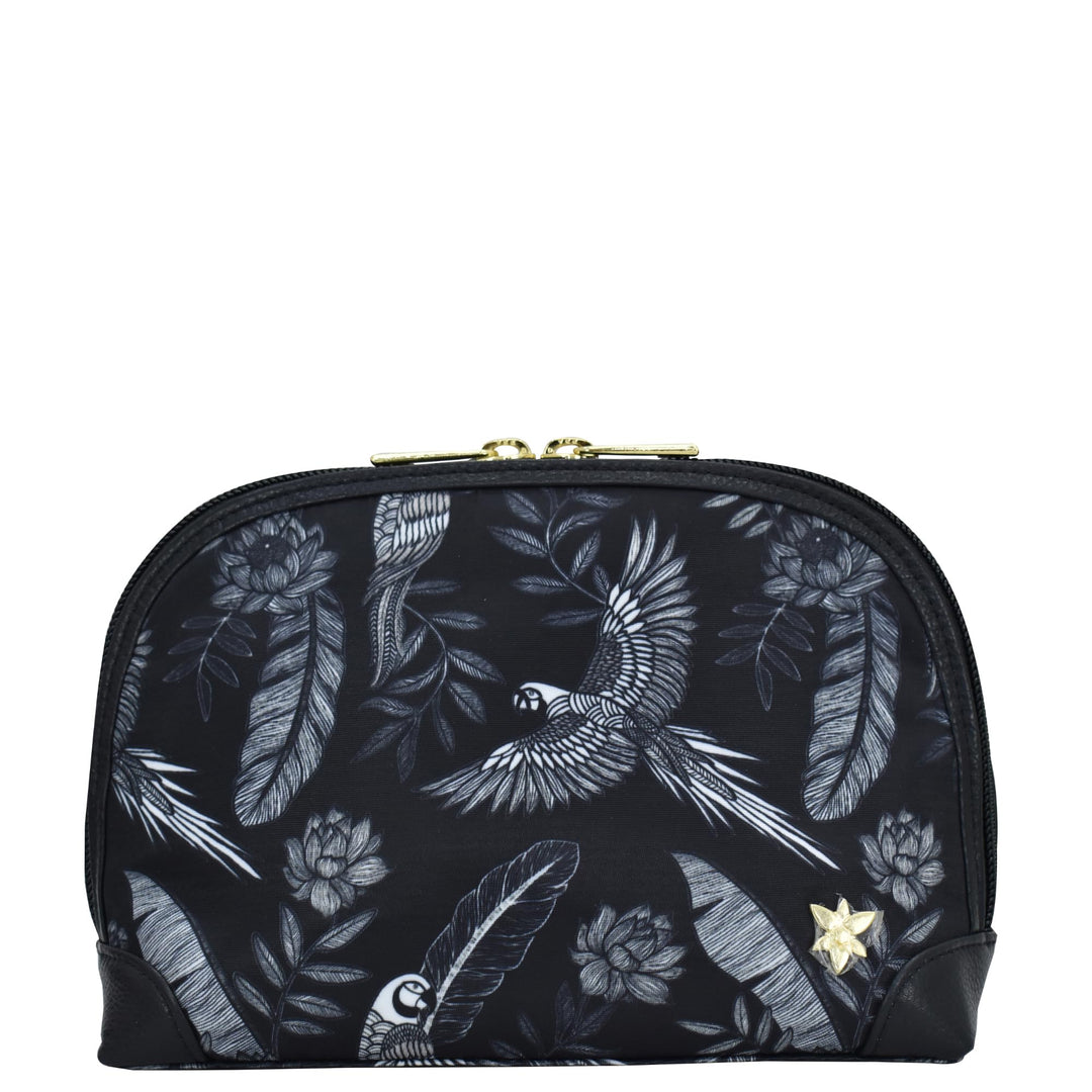 Anuschka Wanderlust Kollektion - Kosmetiktasche - Stoff-Kosmetiktäschchen für Damen, Jungle Macaws