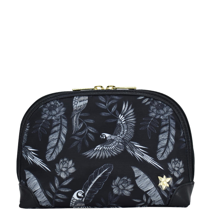 Anuschka Wanderlust Kollektion - Kosmetiktasche - Stoff-Kosmetiktäschchen für Damen, Jungle Macaws