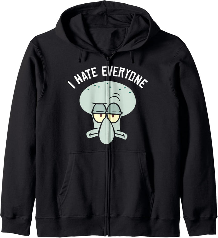 SpongeBob Schwammkopf Thaddäus Ich Hasse Alle Kapuzenjacke