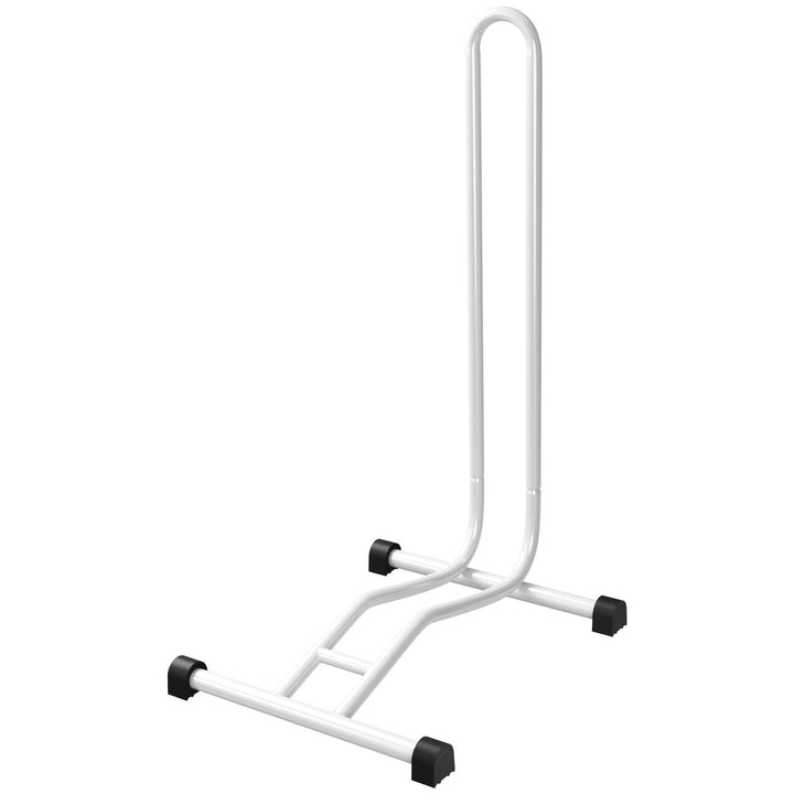 WELLGRO® Fahrradständer - Stahl, sicherer Stand - Farbe weiss