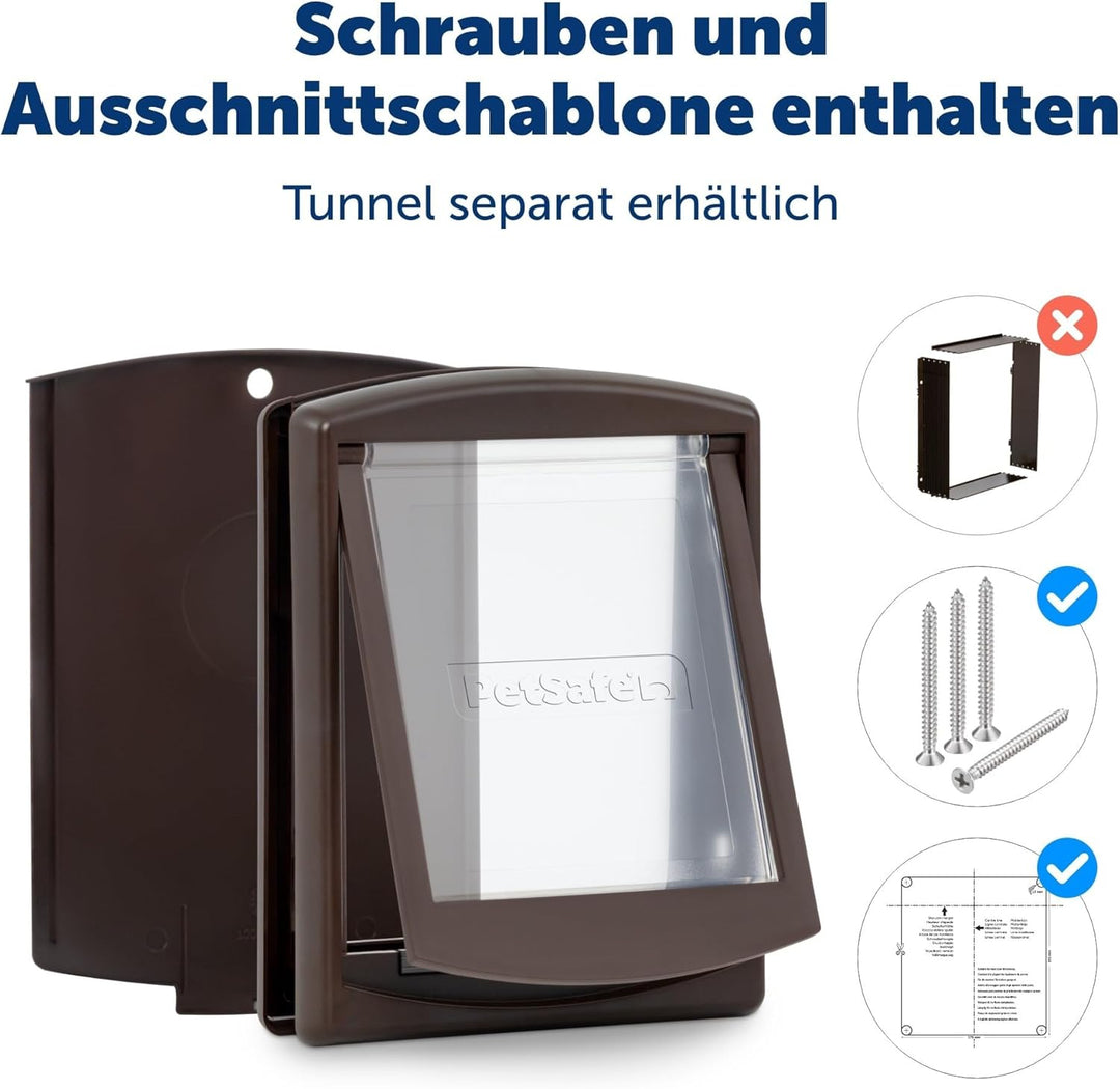 Petsafe Staywell Original 2 Way Pet Door Brown Small Braun S, Braun S