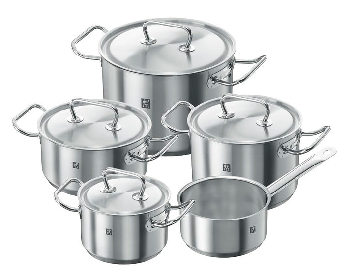 ZWILLING Kochtopf-Set, 5-tlg., 4 Deckel, Induktionsgeeignet, Edelstahl, Twin Classic 2x Ø 16cm, 2x Ø