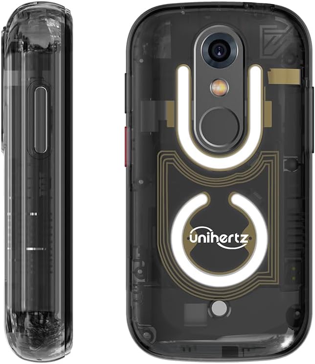 Unihertz Jelly Star (Schwarz) – Kleinstes 4G-Smartphone mit LED-Licht und 3-Zoll-Display, Android 13
