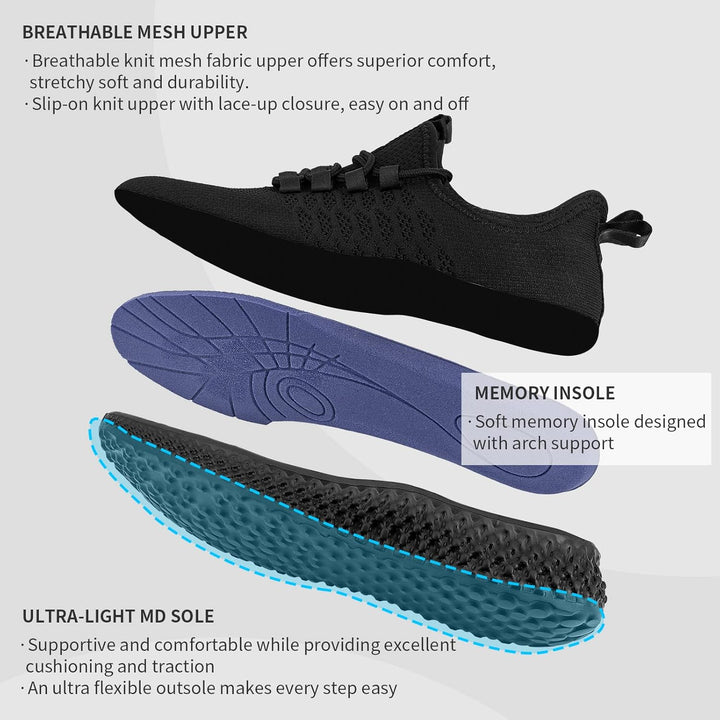 MrToNo Laufschuhe Herren Sneaker Sportschuhe für Herren Turnschuhe Leichtgewichts Joggingschuhe Fitn