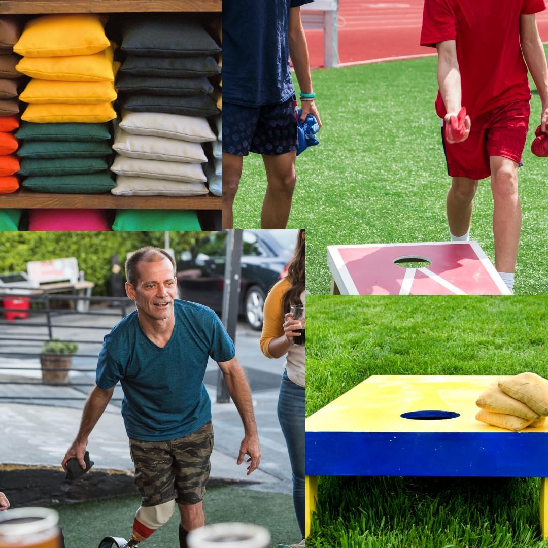 Cornhole Bean Bags USA Wetter resistent- Satz von 4 Verordnung Säcke für Tossing- Offizielle profess