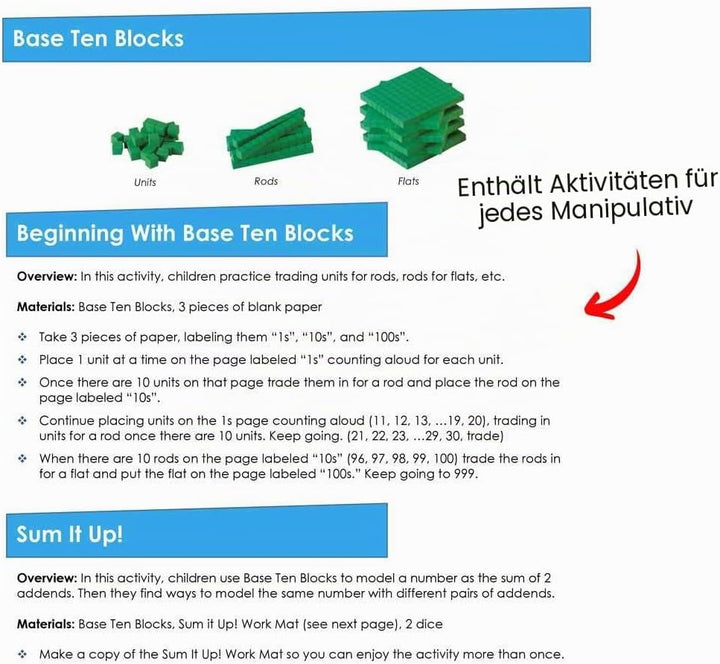 Learning Resources Homeschooling-Greifobjekte-Set (8-10 Jahre), Mathematik-Unterrichtsset, Besser le