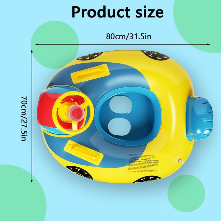 Vicloon Baby Schwimmring,Baby Float Kleinkinder Schwimmsitz,Baby Pool Schwimmring Automobil Stil mit