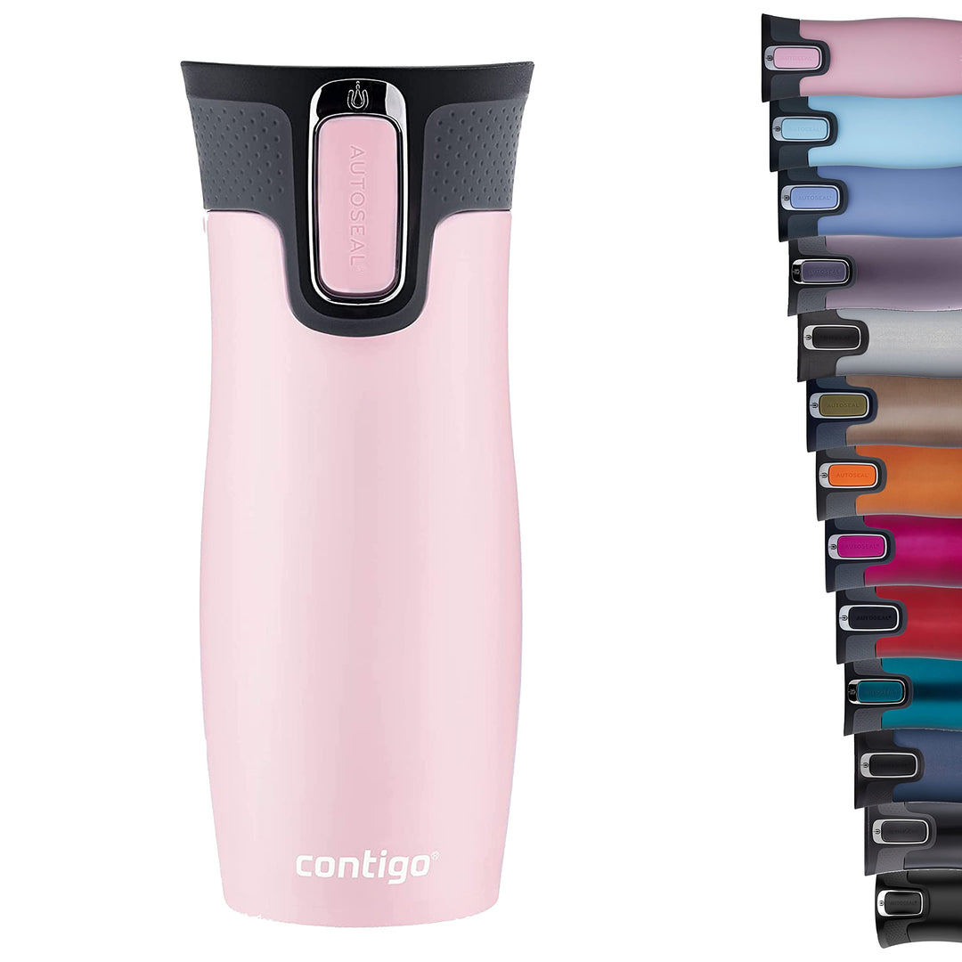 Contigo West Loop Autoseal Thermobecher, Edelstahl Isolierbecher, Kaffeebecher To Go, BPA frei, ausl
