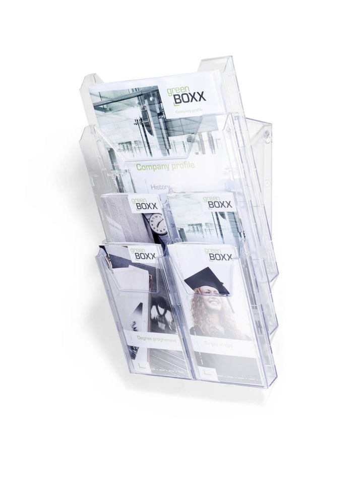 Durable Prospektspender-System Combiboxx Pro, für DIN A4 und 1/3 A4 Formate, für Tisch- und Wandanwe