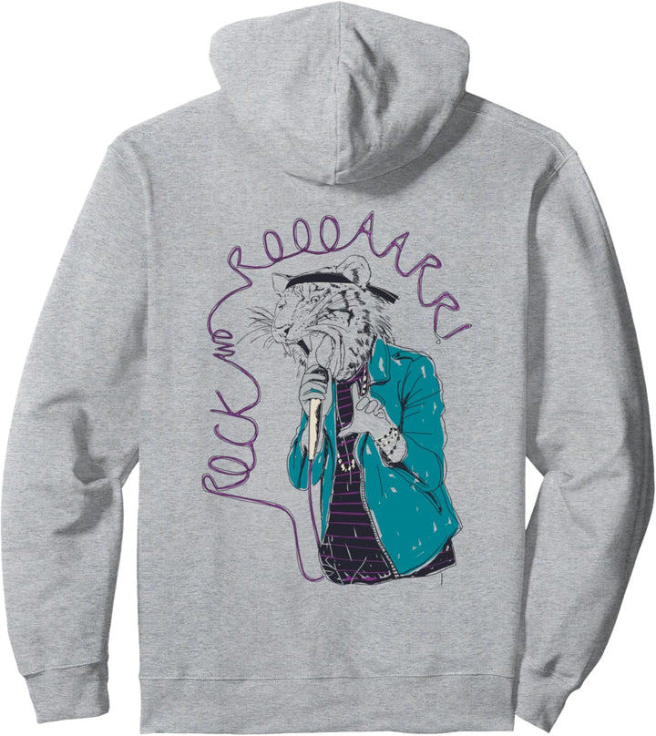 Rock Star Tiger Rock'n'Roll Sänger Retro Geburtstagsgeschenk Herren Pullover Hoodie