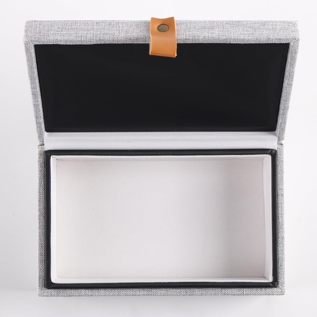 Keyless Go Schutz Autoschlüssel Box aus Leinenstoff, Faraday Box, RFID Anti-Diebstahl, Autoschlüssel