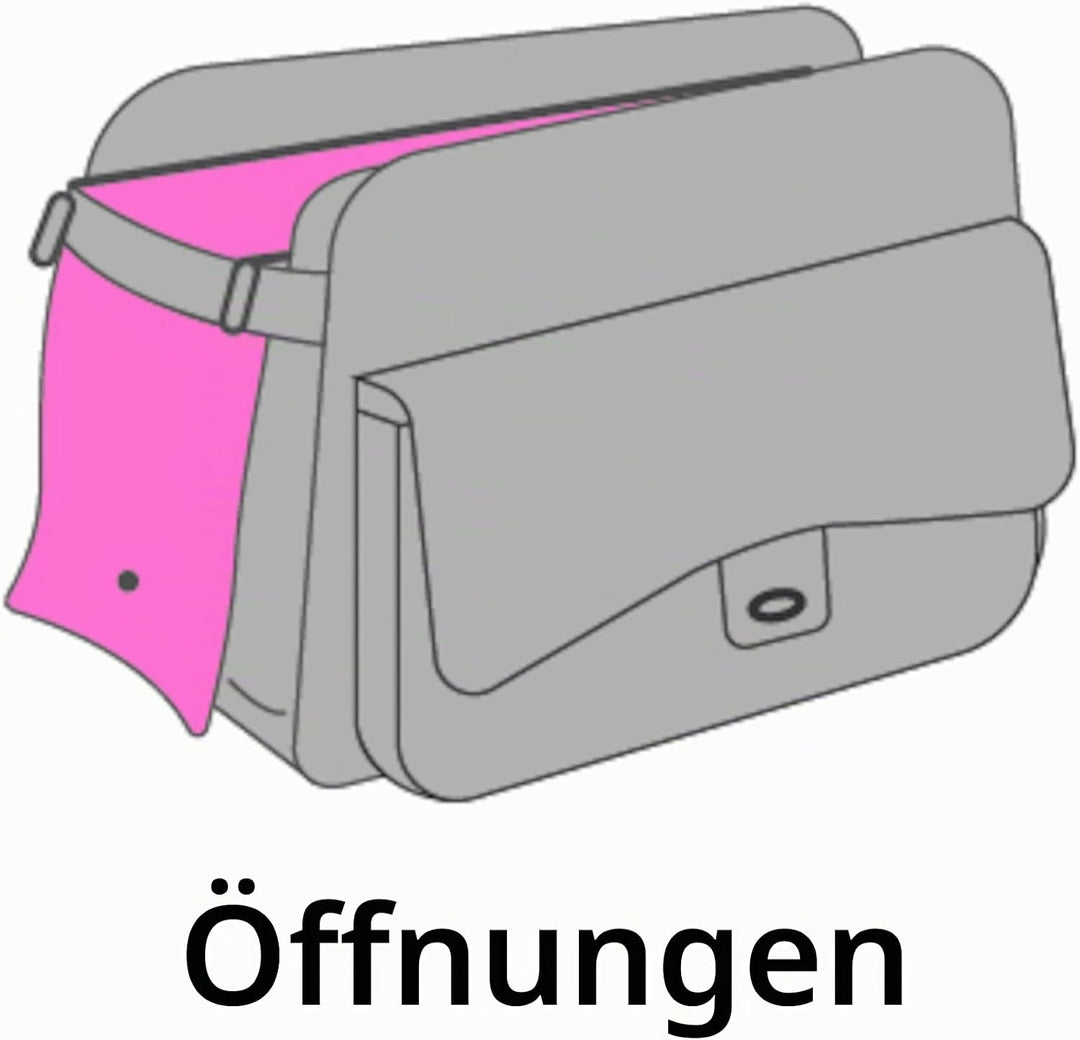 Hundetasche - Tragetasche Gigi Schwarz – 40x22x28cm – Kunstleder – Kissen herausnehmbar – Sicherheit