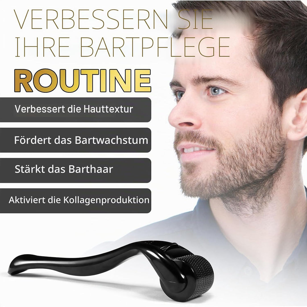 Beard Growth Kit, Beard Growth Serum mit Rolle, Beard Growth Oil - Schnelles Wachstum &amp; Verdickung f