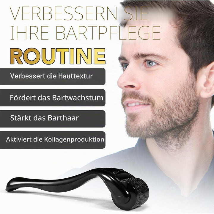 Beard Growth Kit, Beard Growth Serum mit Rolle, Beard Growth Oil - Schnelles Wachstum &amp; Verdickung f