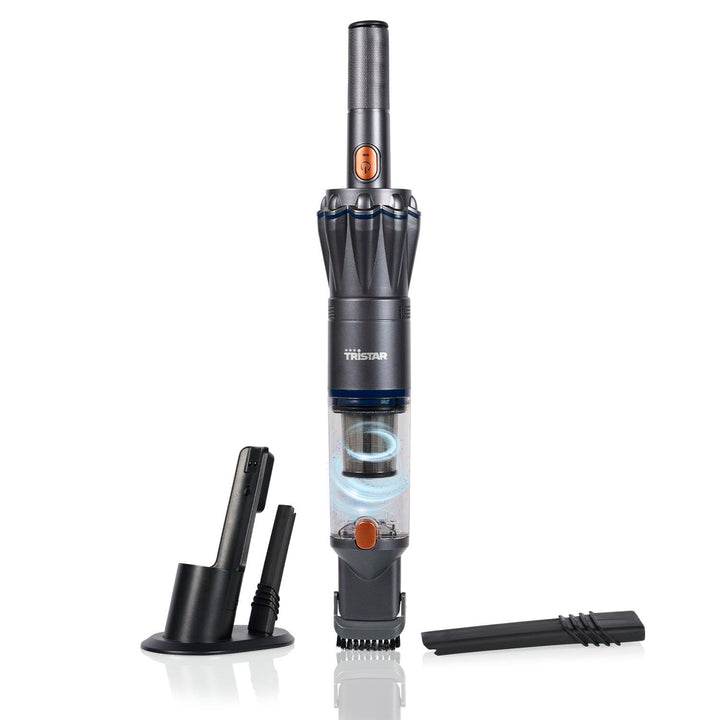 Tristar Handstaubsauger, 12 kPa Saugleistung, Kabellos, 90W BLDC-Motor, HEPA H12 Filter, 15 Min Lauf