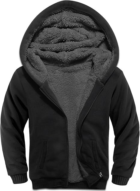 JACKETOWN Jungen Sweatjacke Gefüttert Kinder Hoodie Sweatshirt Kapuzenpullover Fleecejacke mit Kapuz