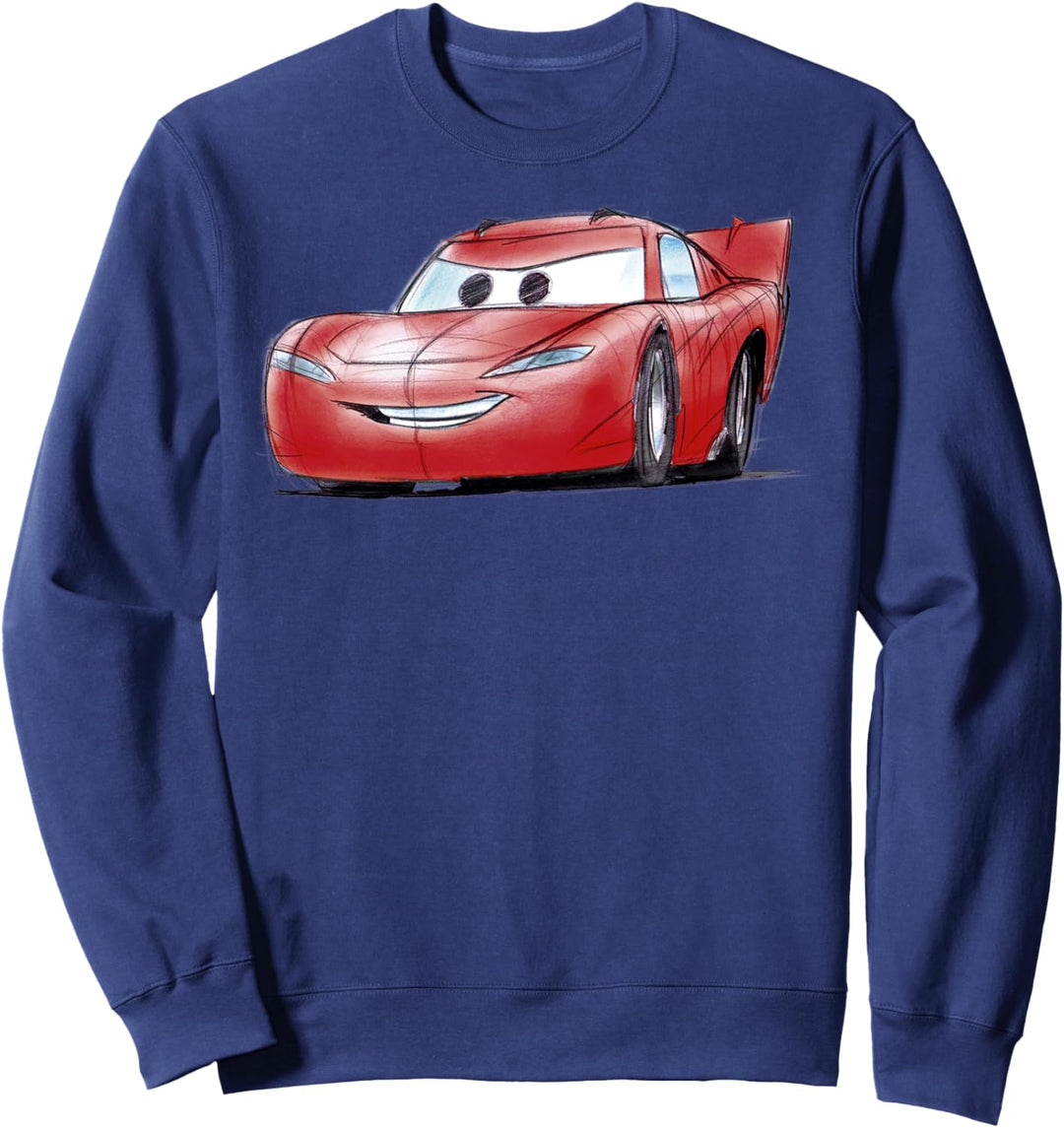 Disney Pixar Cars Lightning McQueen Sketch Portrait Sweatshirt