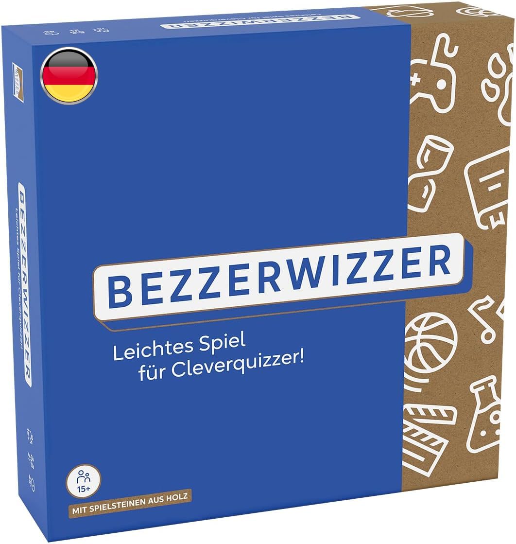 Asmodee, BEZZERWIZZER (Auflage 2025), Quiz- und Partyspiel ab 2 Spieler, ab 15 Jahren, 45 Minuten, 2