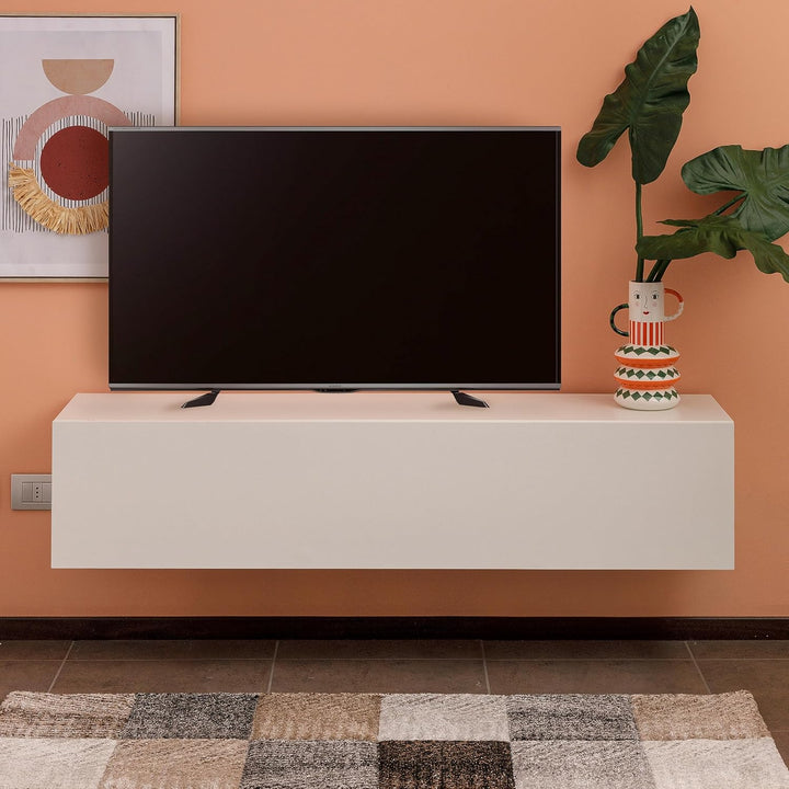 Baroni Home TV-Schrank mit 3 Schubladen, Loch für Kabeldurchführung aus MDF, TV-Konsole für Schlafzi
