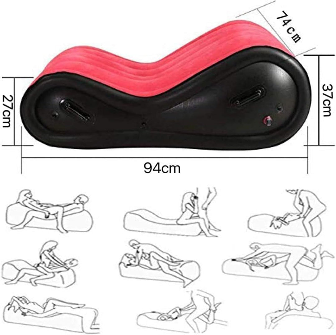 Aufblasbares Sofa in S-Form Wasserdicht, nicht leicht zu beschädigen -ShaF8Y ENNA010618