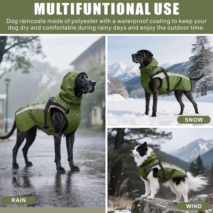 Hund Regenmantel wasserdichte Regenmäntel für Hunde Regenjacken mit Kapuze Haustier Regen Poncho Man