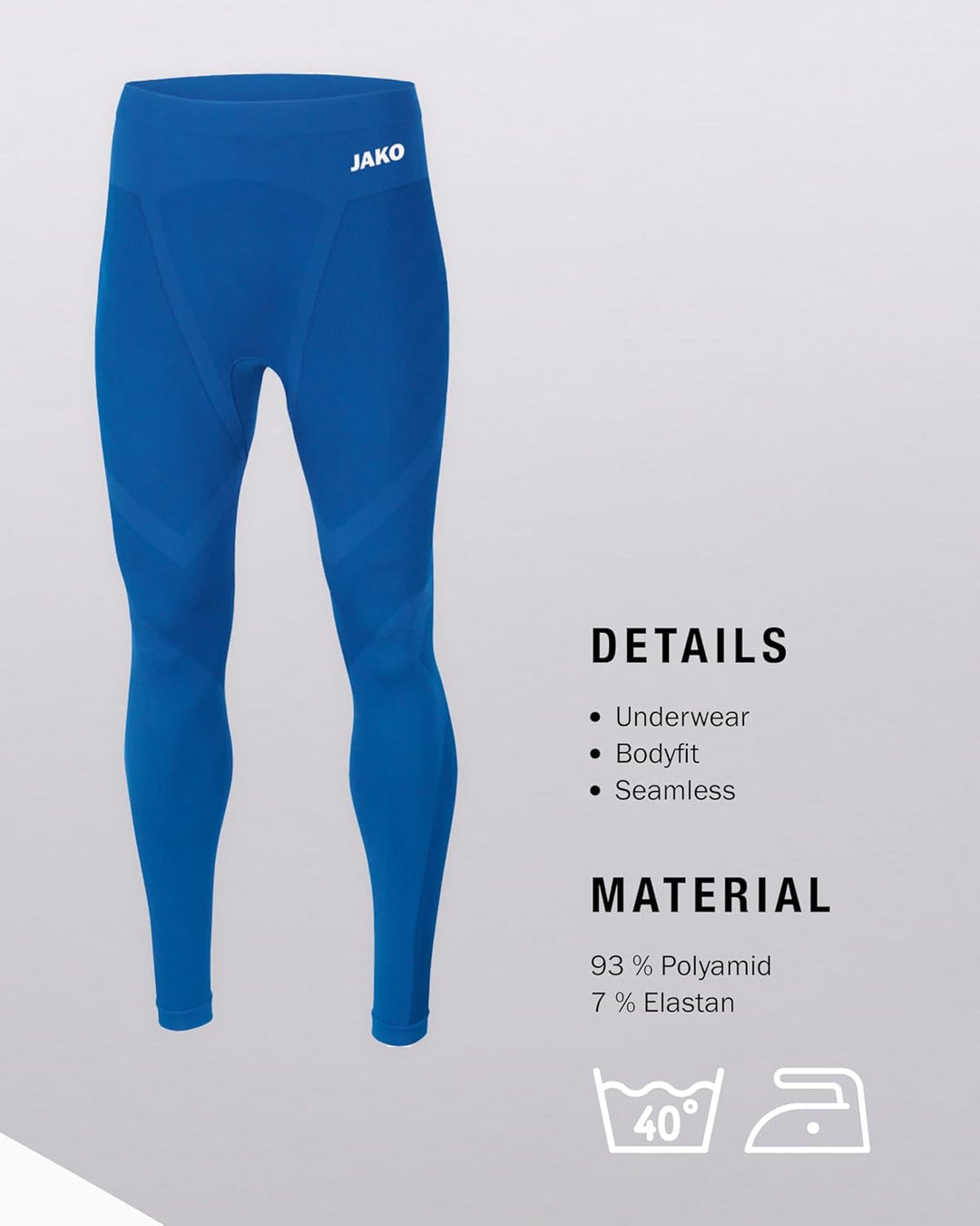 JAKO Comfort 2.0 Long Tight Kids Kinder 9-11 Jahre Sportroyal, 9-11 Jahre Sportroyal