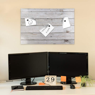 Navaris Magnettafel Magnetpinnwand Memoboard zum Beschriften - 60x40 cm Notiztafel div. Designs - Ta