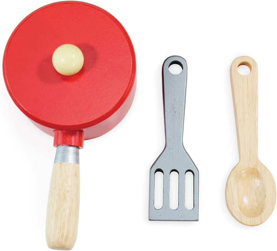 Le Toy Van – Pädagogisches Honeybake Küchen-Rollenspiel Ofen &amp; Herd aus Holz in Blau | Für Mädchen &amp;