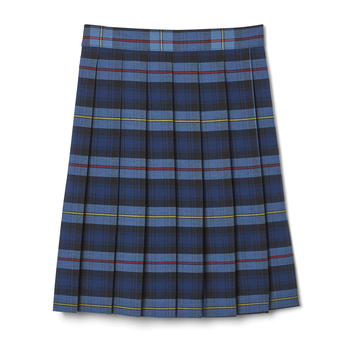 French Toast Big Girls' Plaid Pleated Skirt, Blue/Red, 7