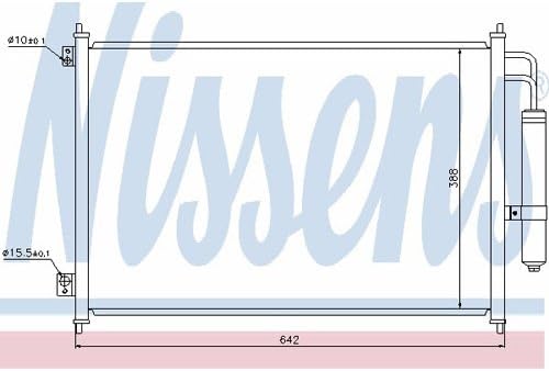 Nissens 940121 Kondensator, Klimaanlage