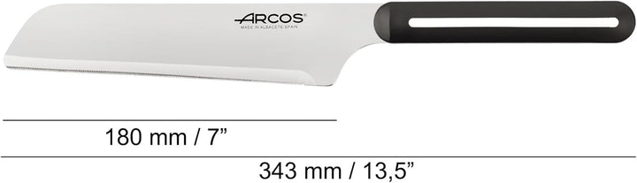 Arcos Chefmesser - Microdentierte Klinge für Obst und Gemüse, 180 mm Klinge, Ergonomischer Griff, Mo
