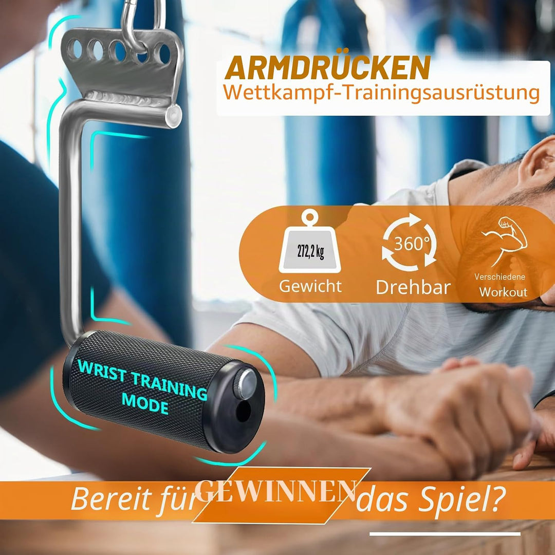 Arm-Wrestling-Griffe, dicke Armwresting-Trainingsgeräte, Lat-Pulldown-Aufsätze, D-Griff, V-Bar-Kabel