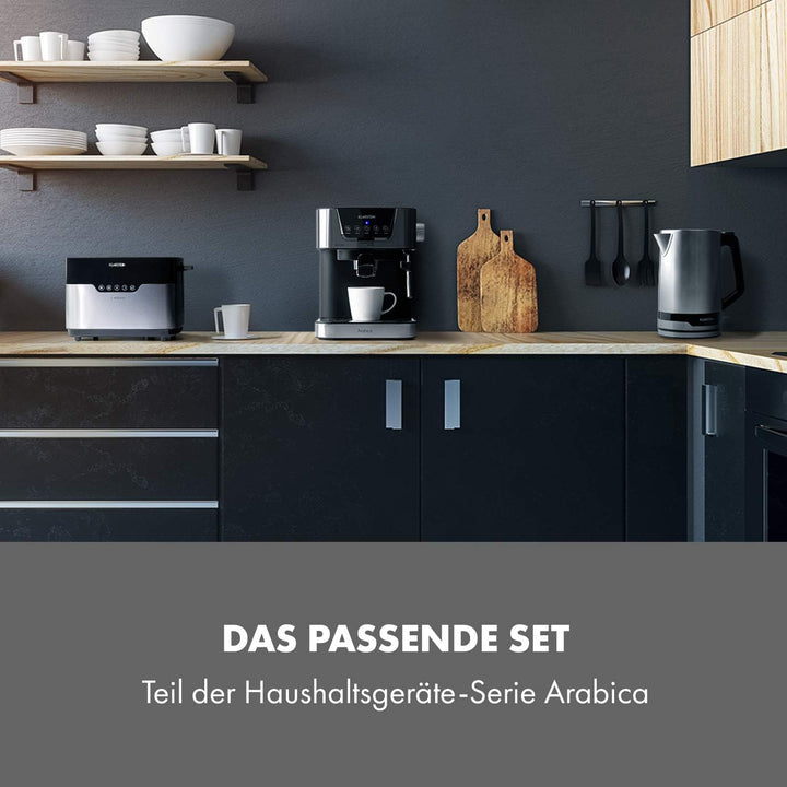 Klarstein Arabica Toaster - 920W, Touch-Bedienfeld, LED-Display, Auftau, Aufwärm- und Abbruchfunktio