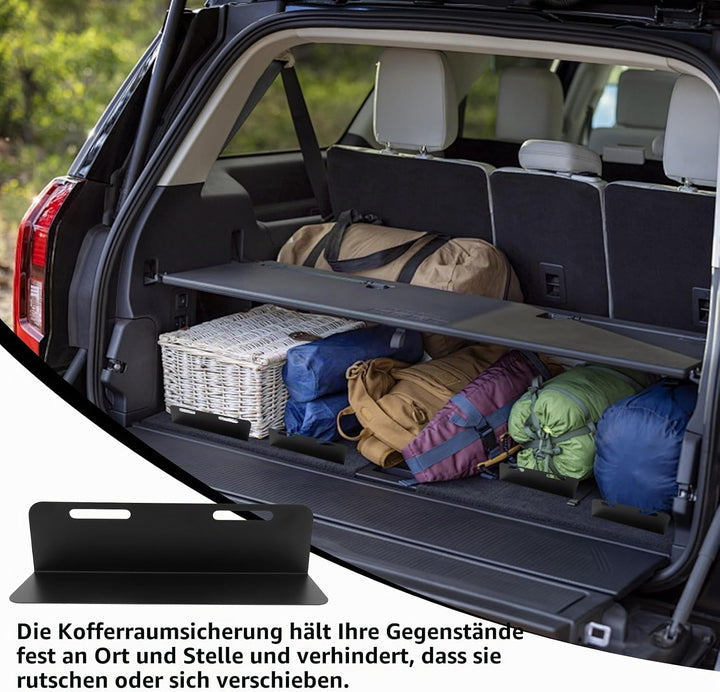 Kofferraum Klett Fixierung Gepäckfixierung Kofferraum Trenner für Auto-und SUV-Kofferräume zur siche