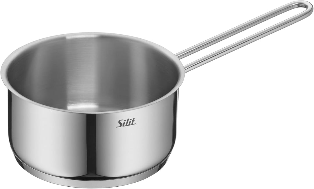 Silit Alicante Topfset Induktion 5-teilig, Kochtopf Set mit Glasdeckel, Edelstahl poliert, Induktion