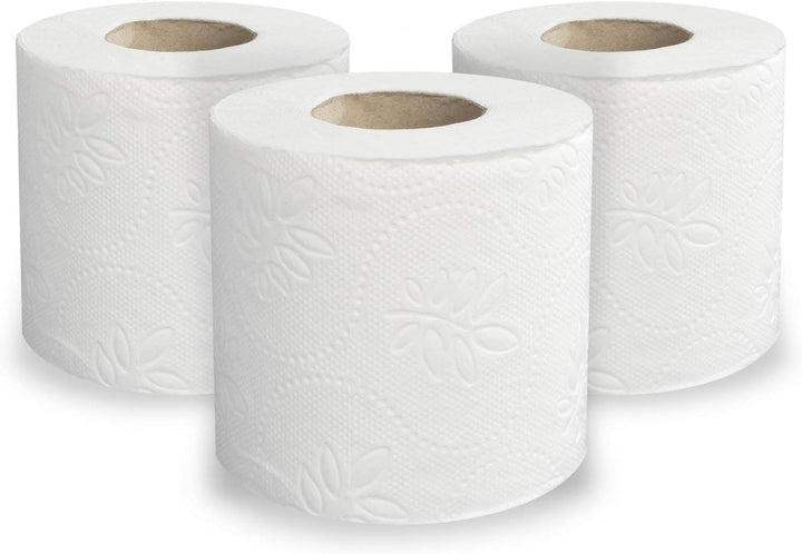 Hypafol Toilettenpapier motivgeprägt, 3-lagig | Vorteilspack mit 96 Rollen Klopapier | extra weich u
