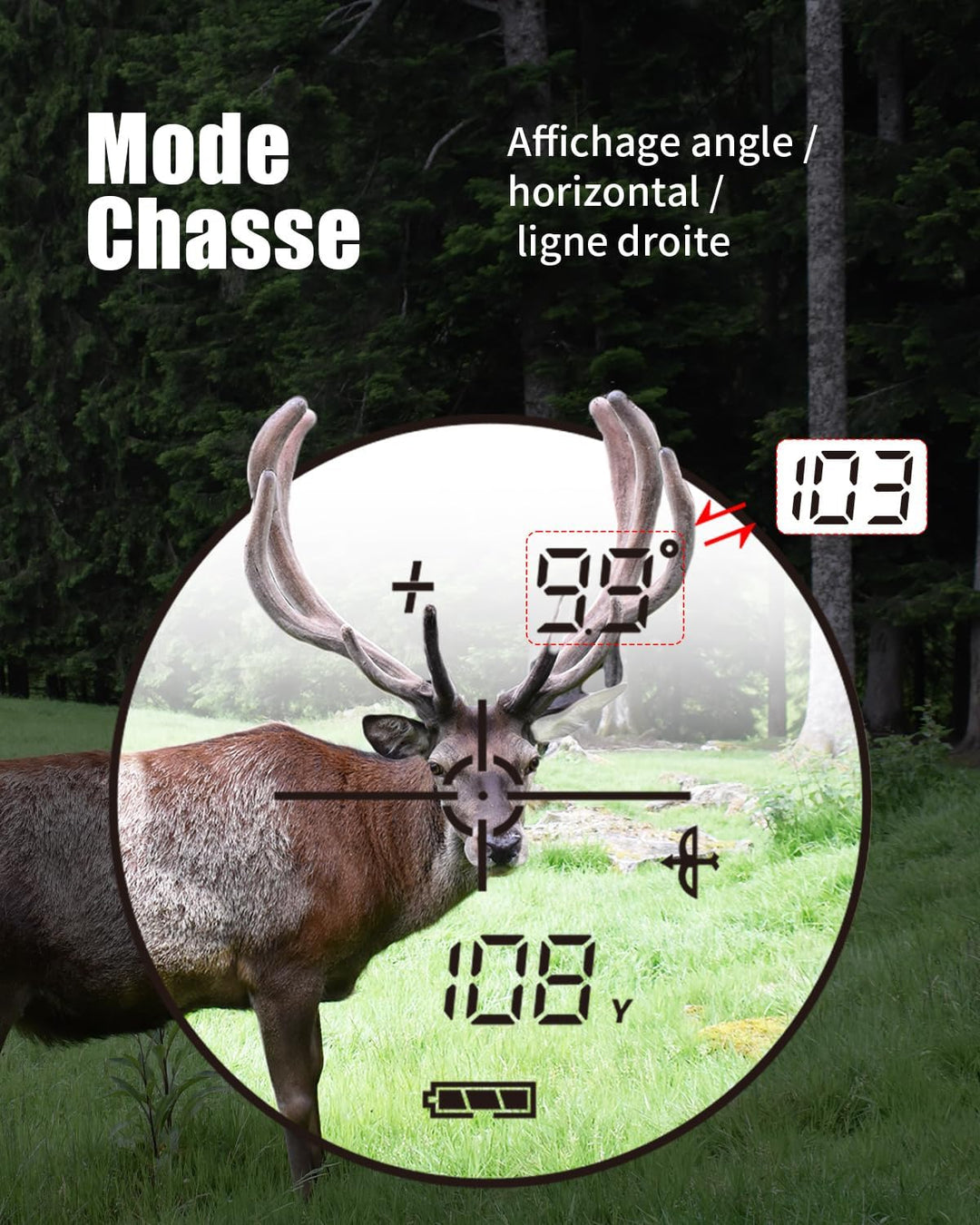 AOFAR GX-2S Laser Golf Entfernungsmesser mit Slope On/Off,600M Weiss Golf Rangefinder mit Flag-Lock
