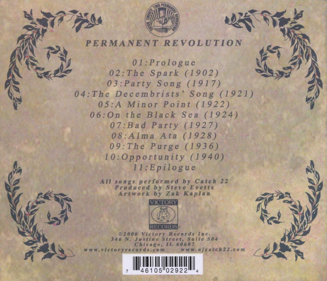 Permanent Revolution, Audio-CD