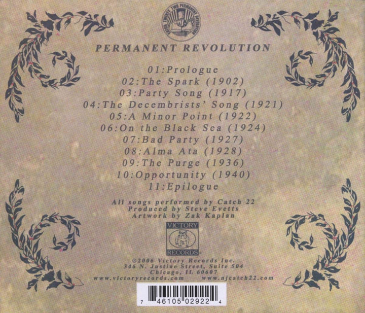 Permanent Revolution, Audio-CD