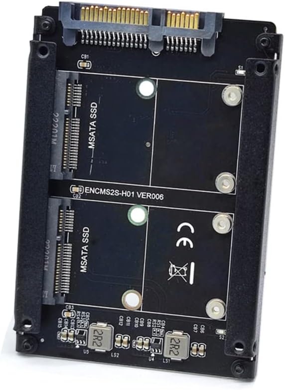 Xiwai Dual MSATA Mini-SATA SSD Karte JOBD Raid0 Span Bridge zu 2.5inch SATA Combo HDD Festplattengeh