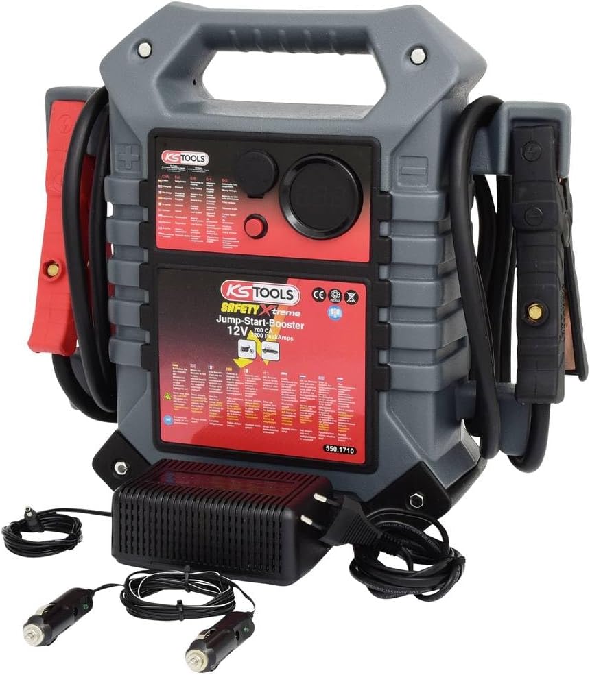 KS Tools 550.1710 12 V Batterie-Booster, mobiles Starthilfegerät 700 A