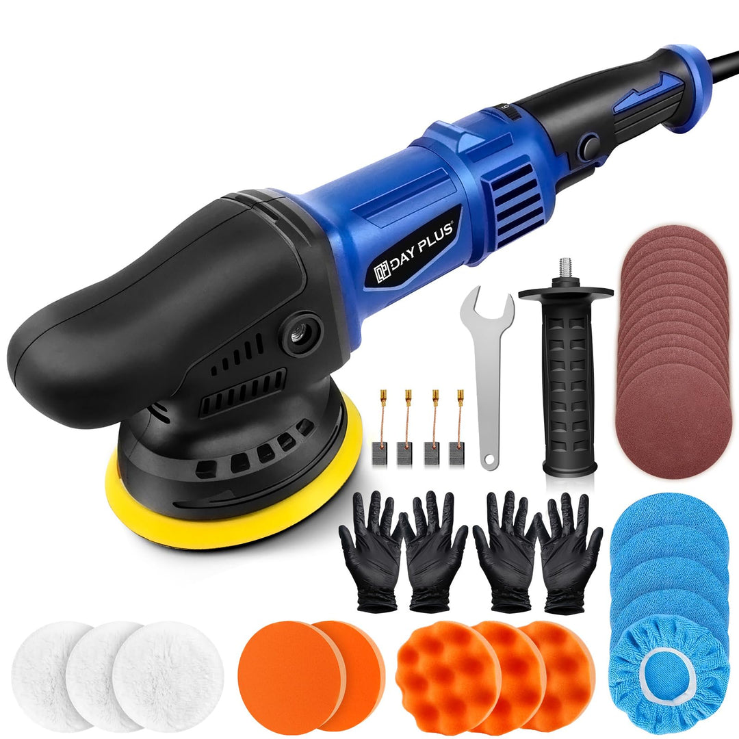 920W Auto Exzenter Poliermaschine, 6 Variable Geschwindigkeit, mit 127mm Polierschwamm, zum Polieren
