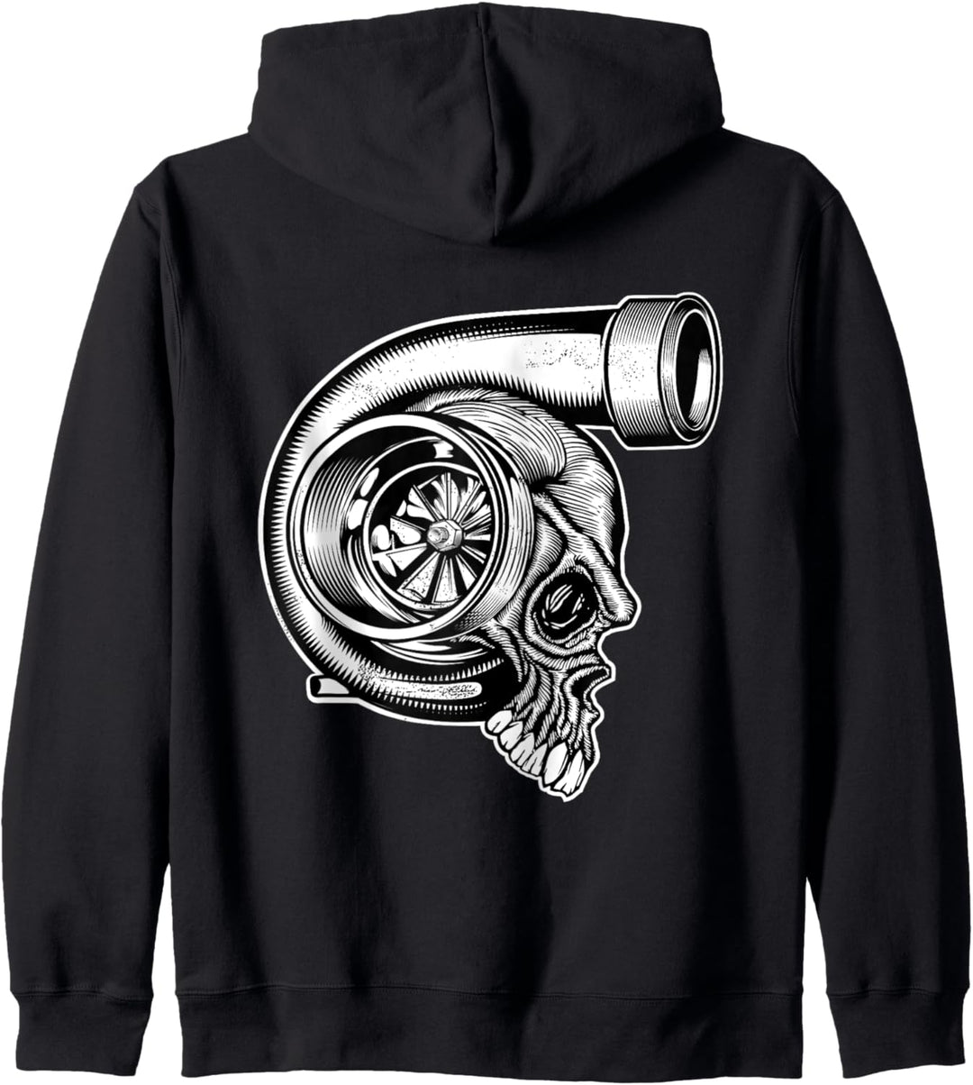 Turbo Tuning Oldschool Vintage Tuner Turbolader Totenkopf Kapuzenjacke